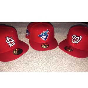 St. Louis Cardinals, Toronto Blue Jays and Washington Nationals Hat Bundle